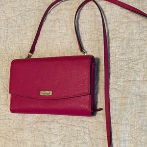 Kate Spade Hot Pink Crossbody Wallet Bag
